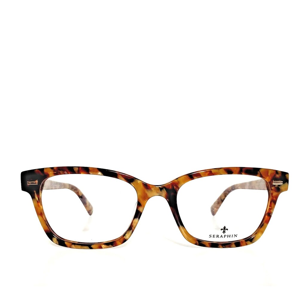 Womens Seraphin Honeycomb Marble Designer Eyeglasses Frames 51-19-140 Made Japan